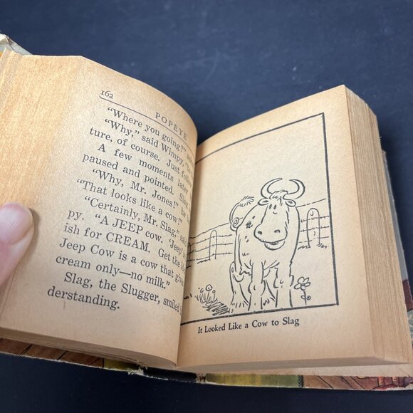 Vintage 1937 Popeye And The Jeep By Segar 1405 Big Little Book HC USA - Picture 10 of 13